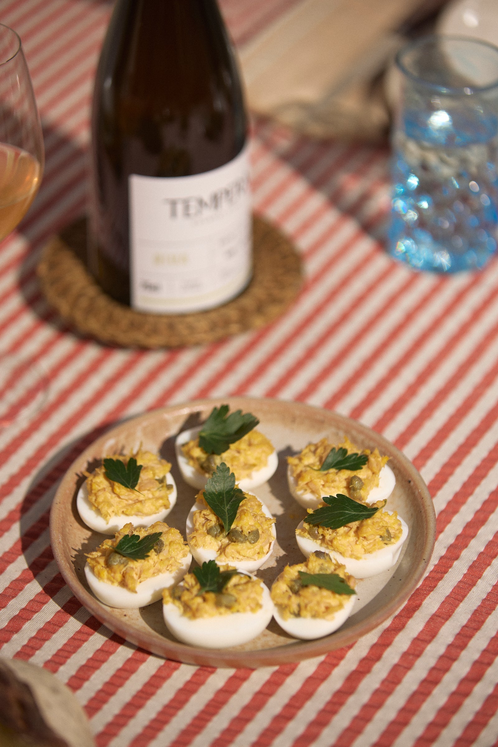 Recette d'entrée oeufs mimosa par le chef Mauro Colagreco