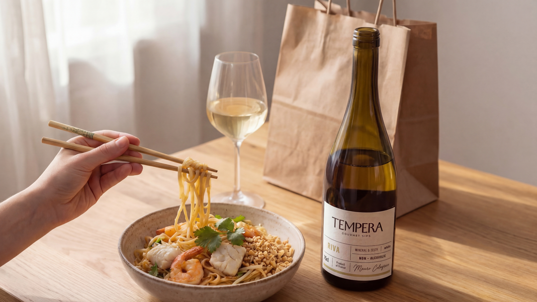 Que boire avec des nouilles aux crevettes et poisson ? Les idées Tempera