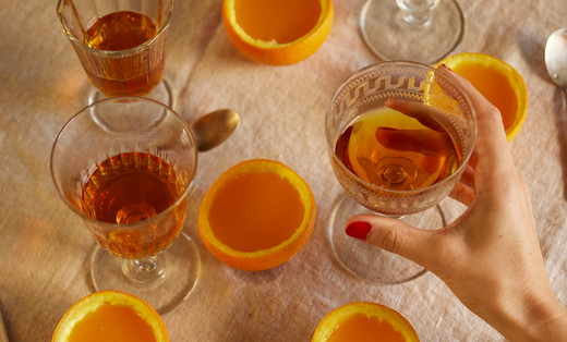 Idée de dessert en hiver, les délices d'orange du chef et association avec du sans alcool